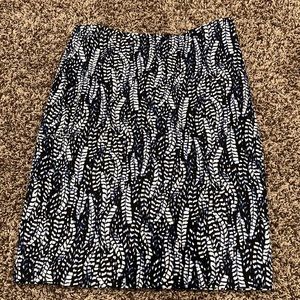 This is a skirt, navy blue and white and blue. Great for the summer.